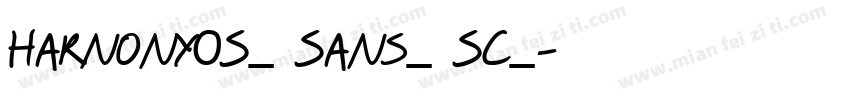 Harnony0S_ Sans_ SC_字体转换